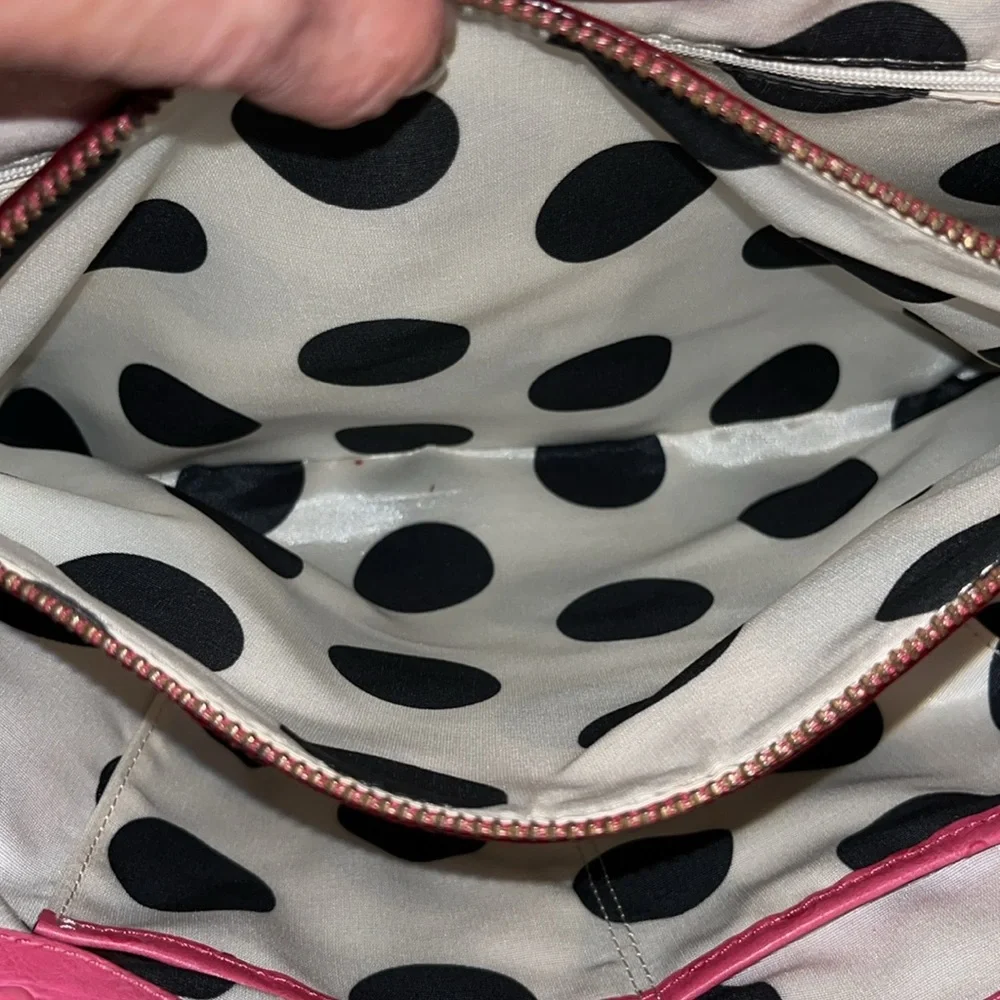 EUC Authentic Kate Spade Bexley Stevie Ostrich Handbag 10.5X14.5 - Picture 7 of 7